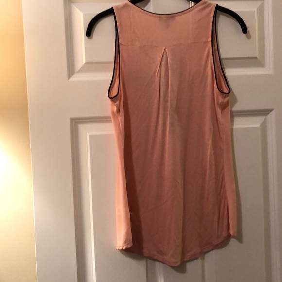 NWT pink and black Express zip front tank Size XS - Picture 4 of 4